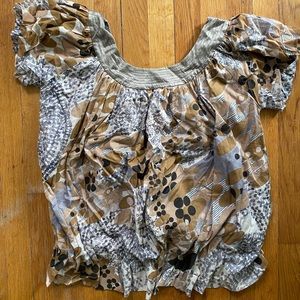 Catherine Malandrino balloon waist top, size 6